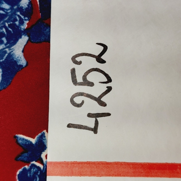 New AGB Crewneck Long Sleeve Red /Blue Floral Swing Dress P4252 - Picture 9 of 9